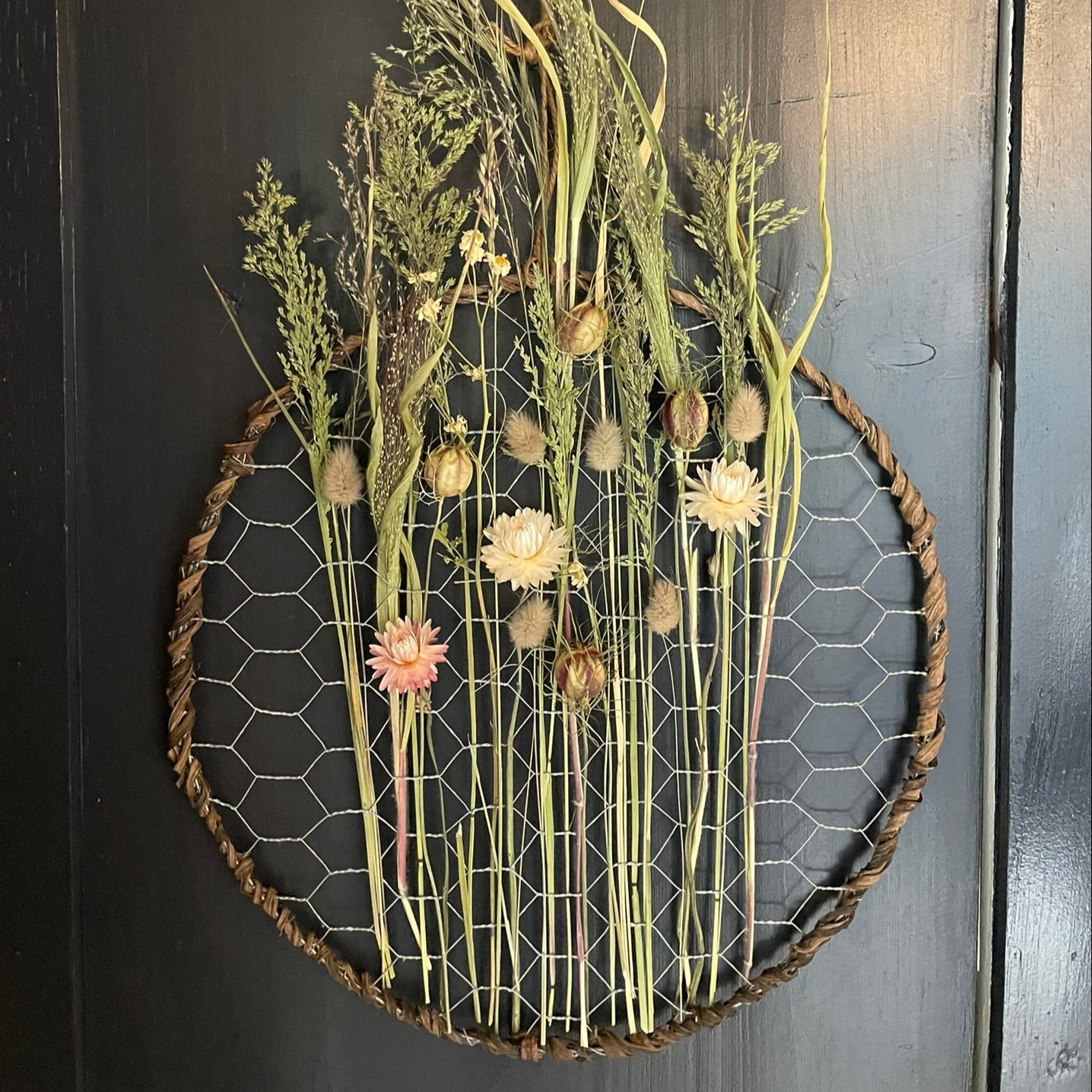 WORKSHOP🌿 Lav et blomsterrelief til vindue/væg med tørrede øko blomster